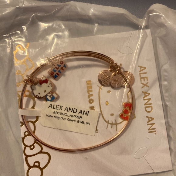 Alex and Ani Hello Kitty Charm Bangle Rose Gold - Picture 3 of 4